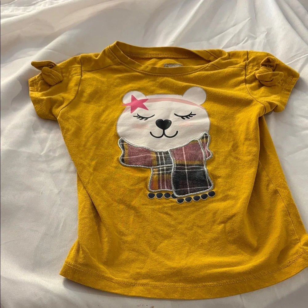 Garanimals Mustard Bear Graphic Kids T-Shirt 2T